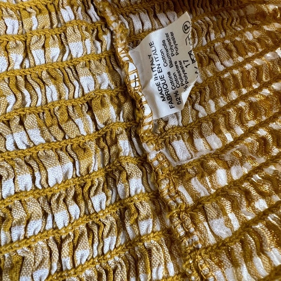 Brandy Melville Kessy Tube Top Gingham Smocked Bandeau Crop - Picture 9 of 12